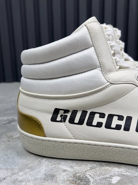 Gucci Ace Band Graphic Print Sneakers Calfskin White 10 G or 10.5 US or 44 EUR main image 16